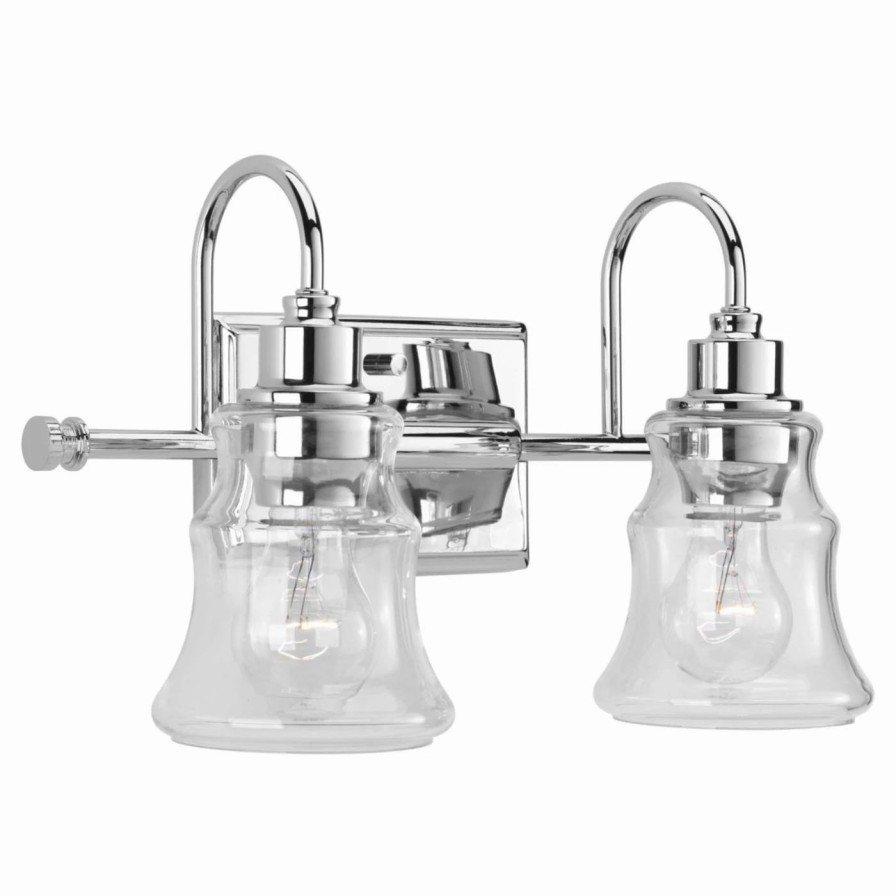 * | Cheap Transitional Progress Lighting Litchfield 2 Light Bathroom Vanity Light