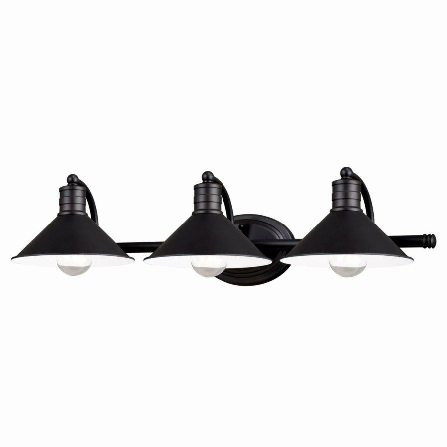 * | Top 10 Transitional Vaxcel Akron 3 Light Bathroom Vanity Light