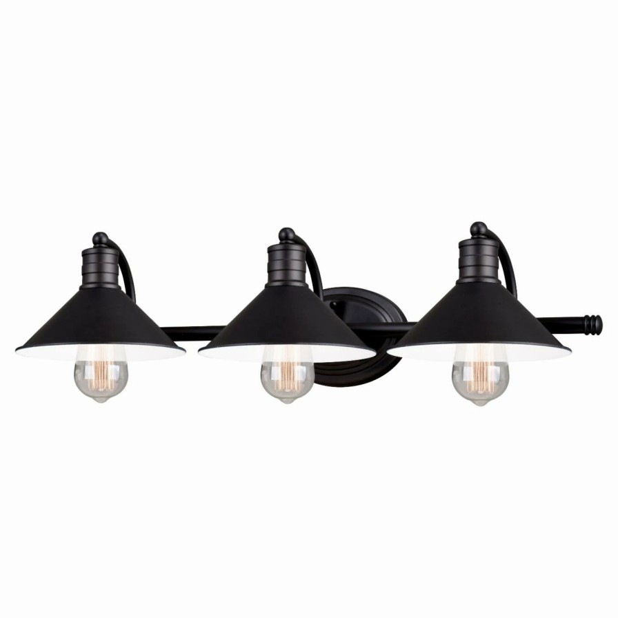 * | Top 10 Transitional Vaxcel Akron 3 Light Bathroom Vanity Light