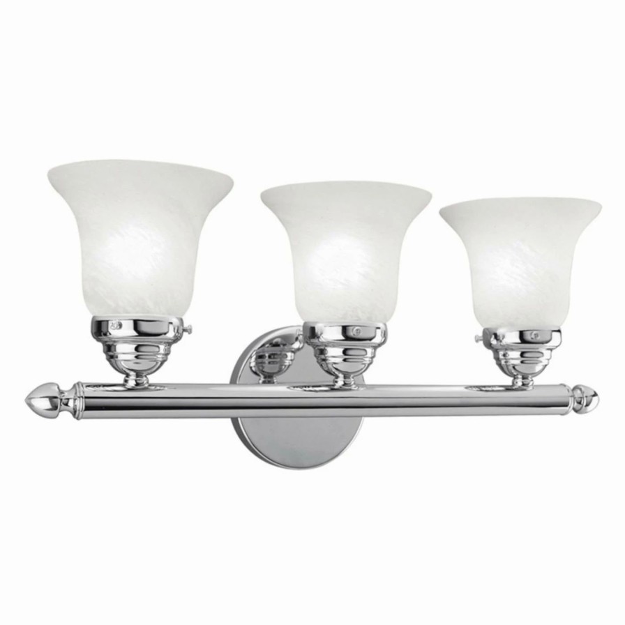 * | Flash Sale Livex Lighting Traditional Livex Home Basics 1063 Vanity Light 19W In.