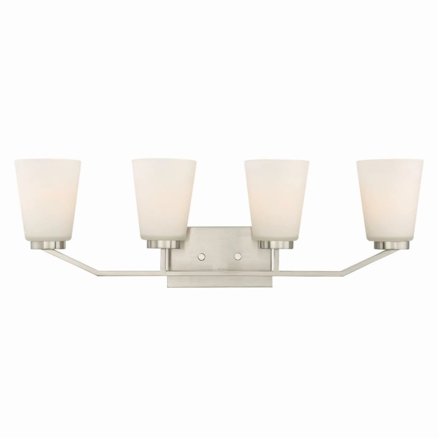 * | Deals Transitional Nuvo Nome 4 Light Bathroom Vanity Light