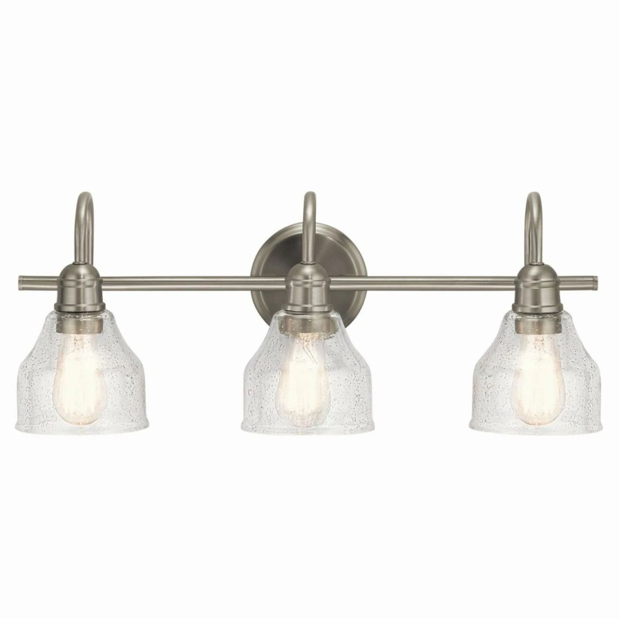 * | Promo Transitional Kichler Avery 3 Light Bathroom Vanity Light