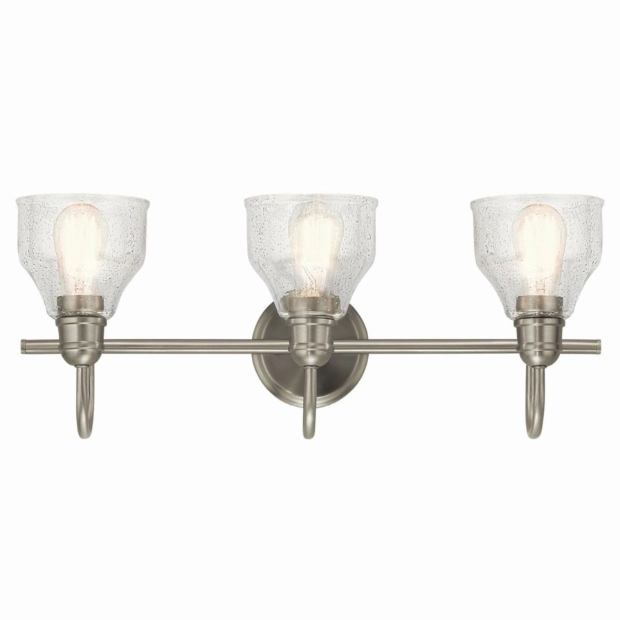 * | Promo Transitional Kichler Avery 3 Light Bathroom Vanity Light