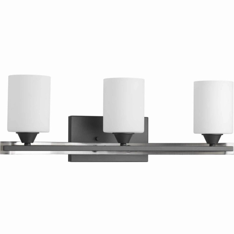 * | Buy Transitional Progress Lighting Dart 3 Light Bathroom Vanity Light