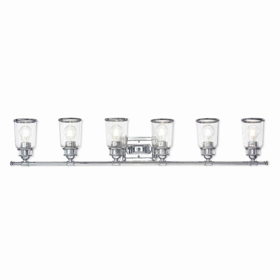 * | Best Deal Transitional Livex Lighting Lawrenceville 6 Light Bathroom Vanity Light