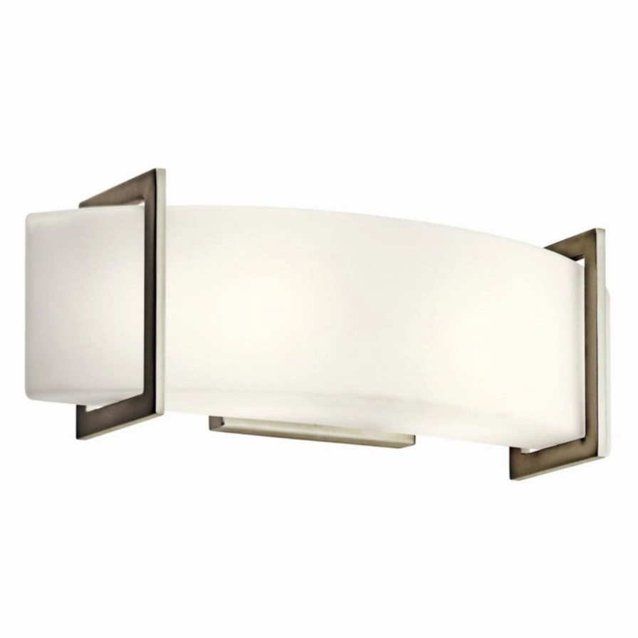 * | Brand New Rustic / Southwestern Kichler Crescent View 45218Ni Vanity 18 In. Brushed Nickel