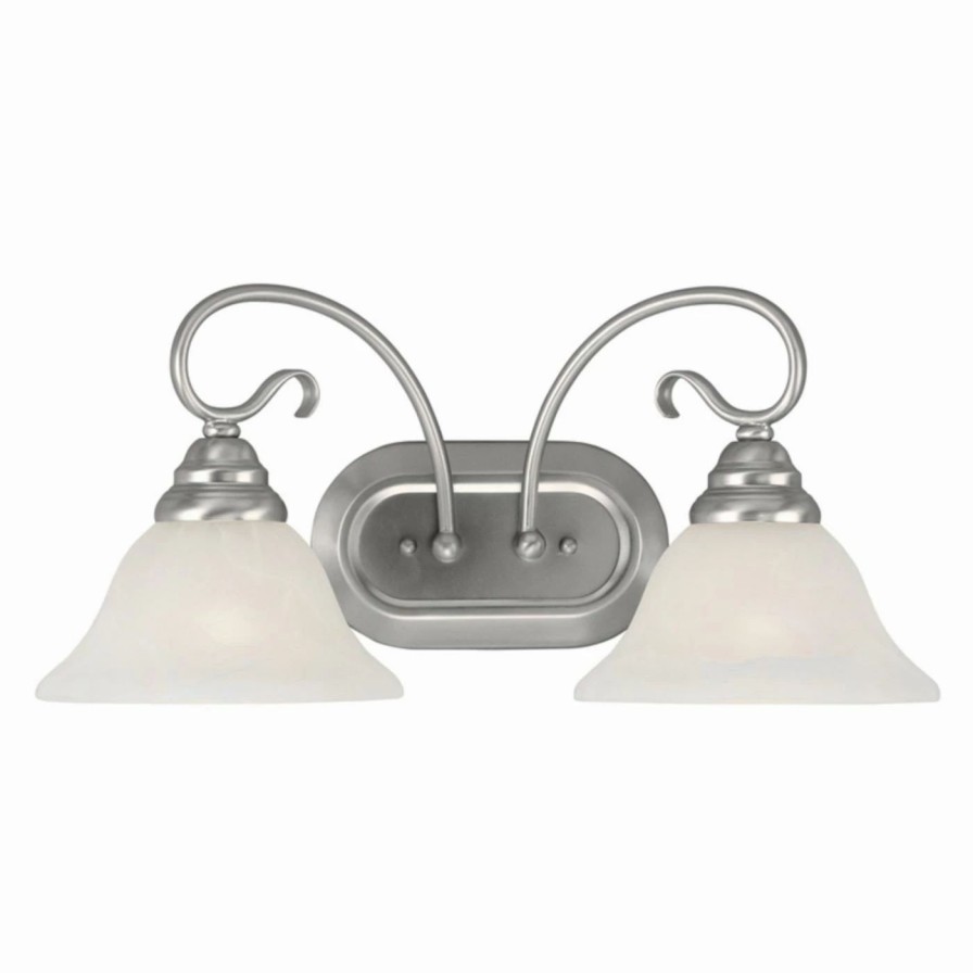 * | Best Pirce Livex Lighting Traditional Livex Coronado 6102-91 Vanity Light Brushed Nickel 18.5W In.