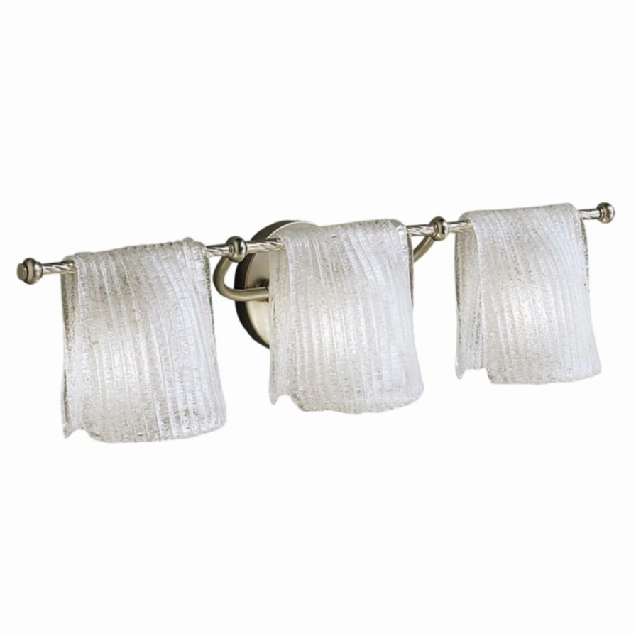 * | Wholesale Transitional Kichler Drapes Bathroom Wall Light 26.5W In. Brushed Nickel