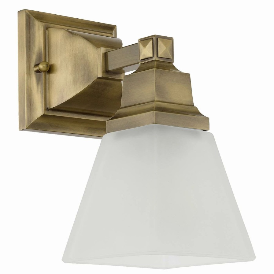 * | Wholesale Livex Lighting Traditional Livex Mission 1031-01 Bath Vanity 9.5H In. Antique Brass