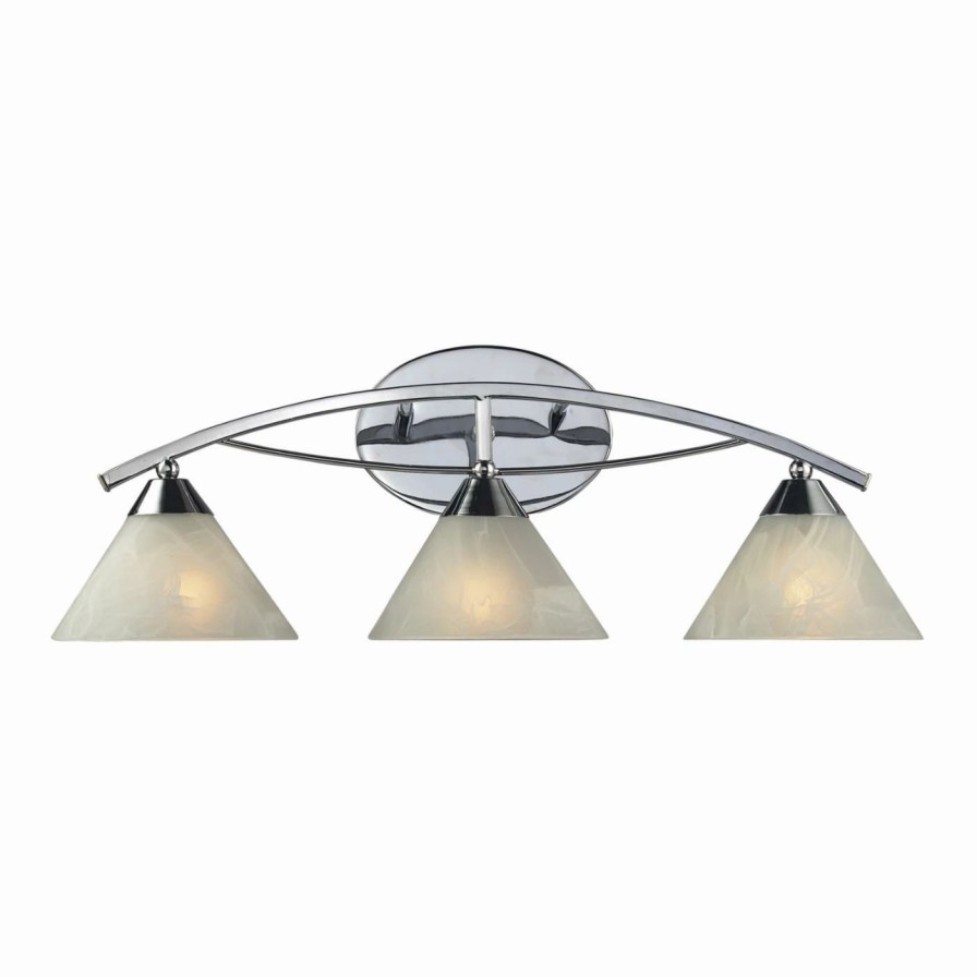 * | Outlet Transitional Elk Lighting Elysburg 3-Light Bathroom Vanity Light 17023/3 20W In.