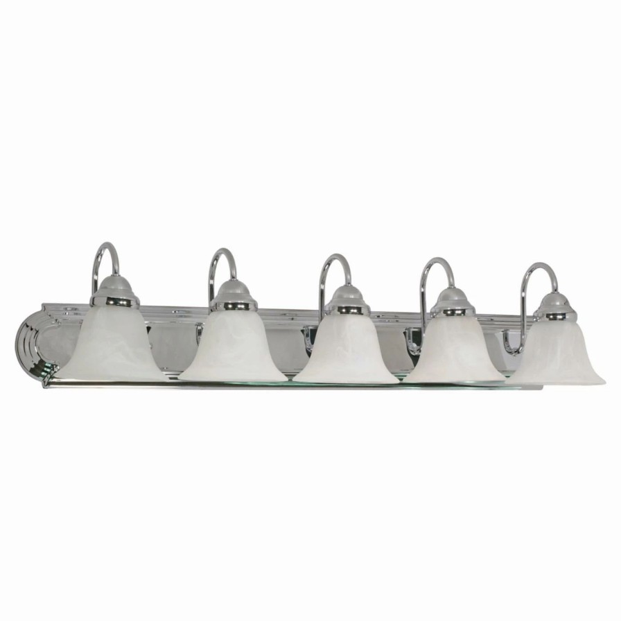 * | Best Sale Traditional Nuvo 60 Ballerina 5 Light Bathroom Vanity Light