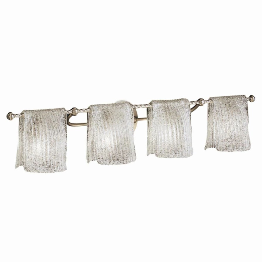 * | Top 10 Transitional Kichler Drapes Bathroom Wall Light 35W In. Brushed Nickel