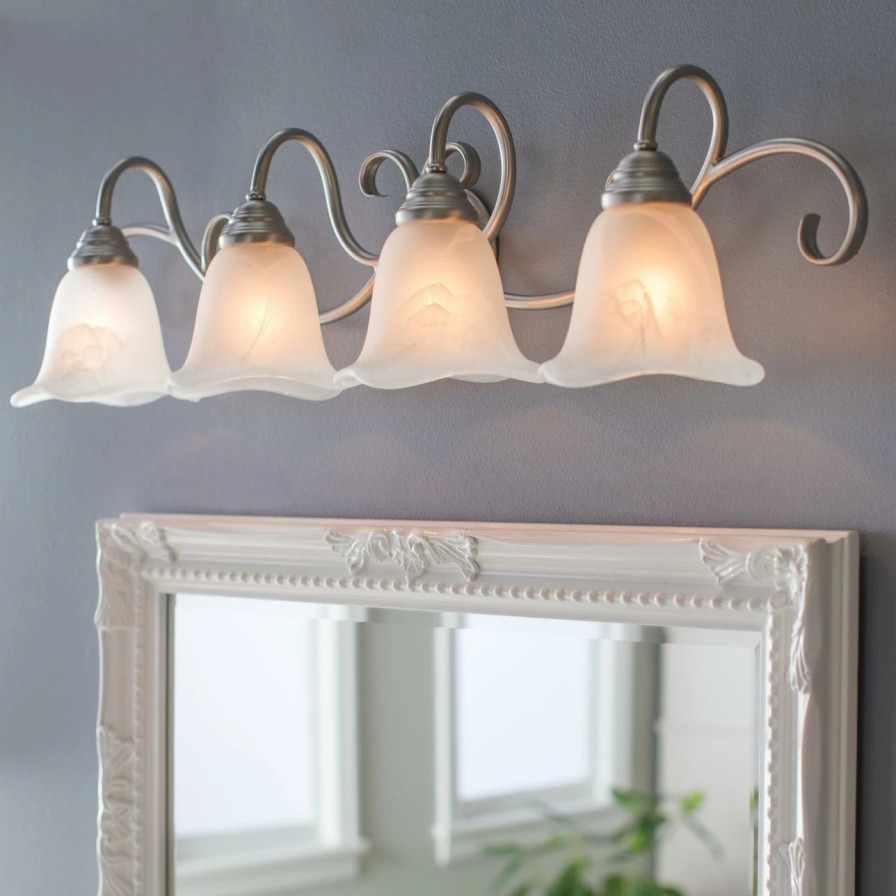 * | Hot Sale Traditional Vaxcel Lighting Bella Bl-Vld004Bn 4 Light Bathroom Vanity Light