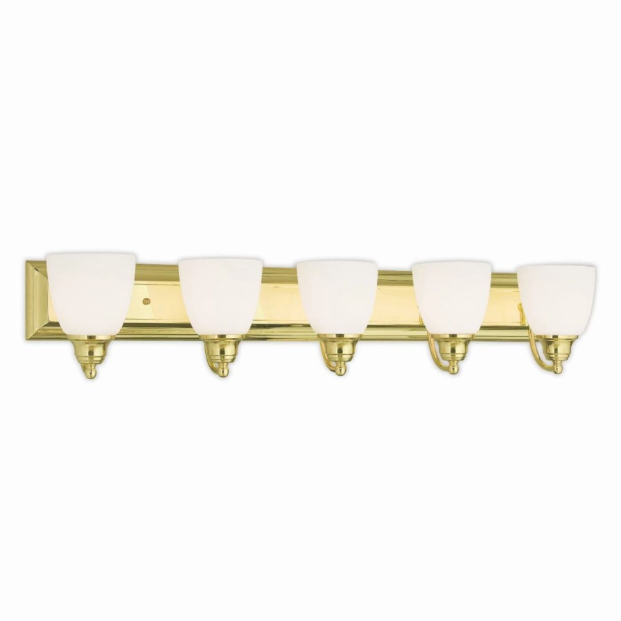 * | Discount Livex Lighting Traditional Livex Springfield 10505 5 Light Bathroom Vanity Light