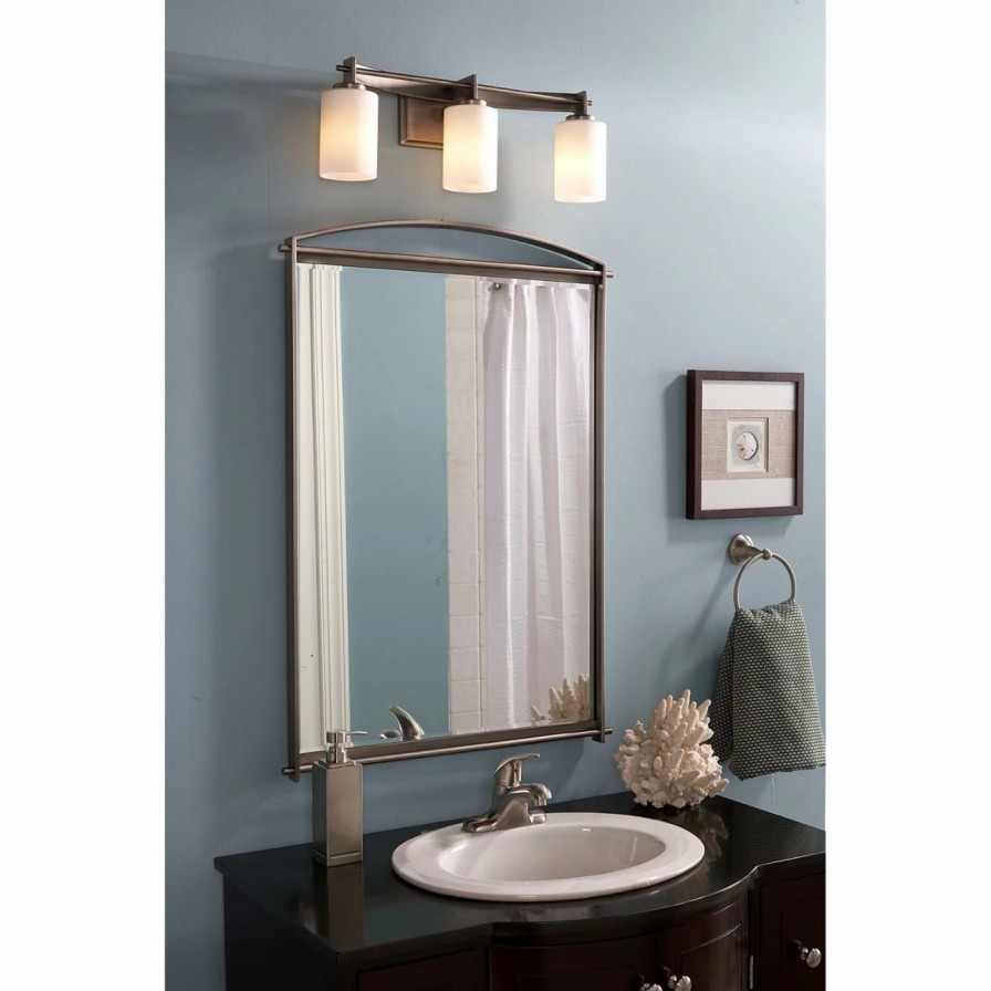 * | Cheapest Modern / Contemporary Quoizel Taylor Ty8603Wt 3 Light Bathroom Vanity Light