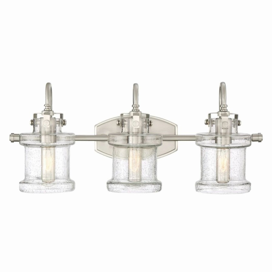 * | Outlet Industrial Quoizel Danbury Dny8603Bn Bathroom Vanity Light