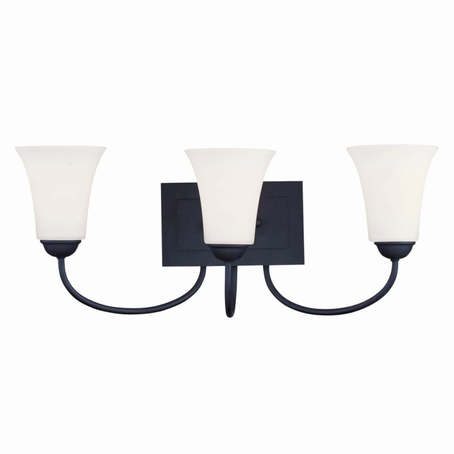 * | Coupon Livex Lighting Transitional Livex Ridgedale 6483-04 3-Light Bath Light In Black