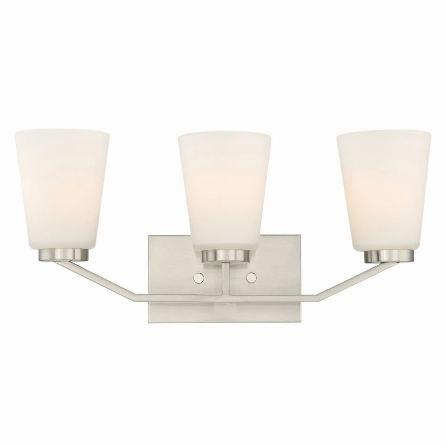 * | Flash Sale Transitional Nuvo Nome 3 Light Bathroom Vanity Light