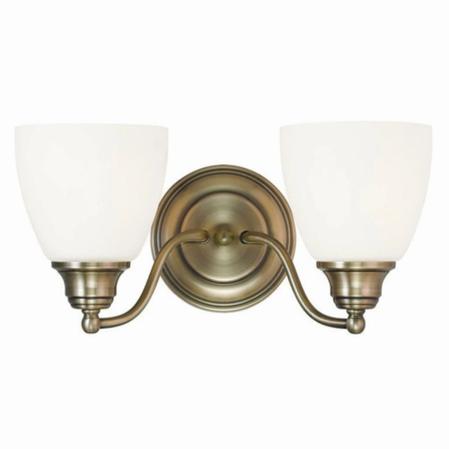 * | Flash Sale Traditional Livex Lighting Somerville 13672 2 Light Bathroom Vanity Light