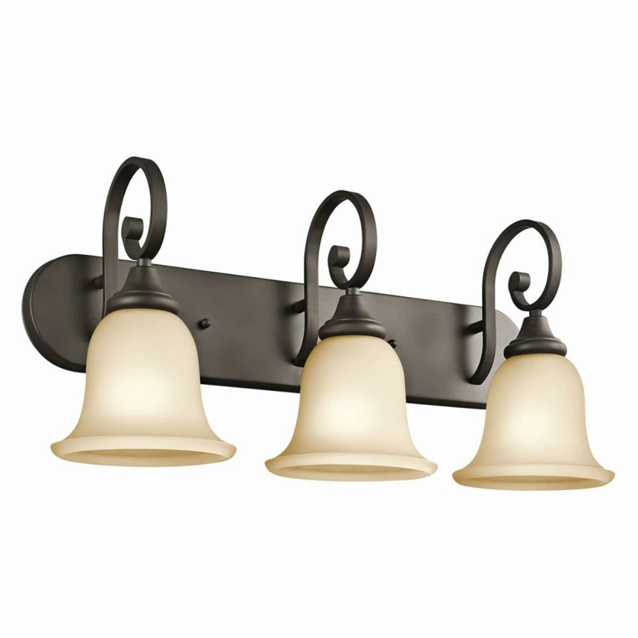 * | Discount Transitional Kichler Monroe 45055L18 Bathroom Vanity Light