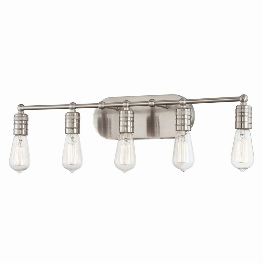 * | Best Sale Industrial Minka Lavery Downtown Edison 5136-84 Bathroom Vanity Light