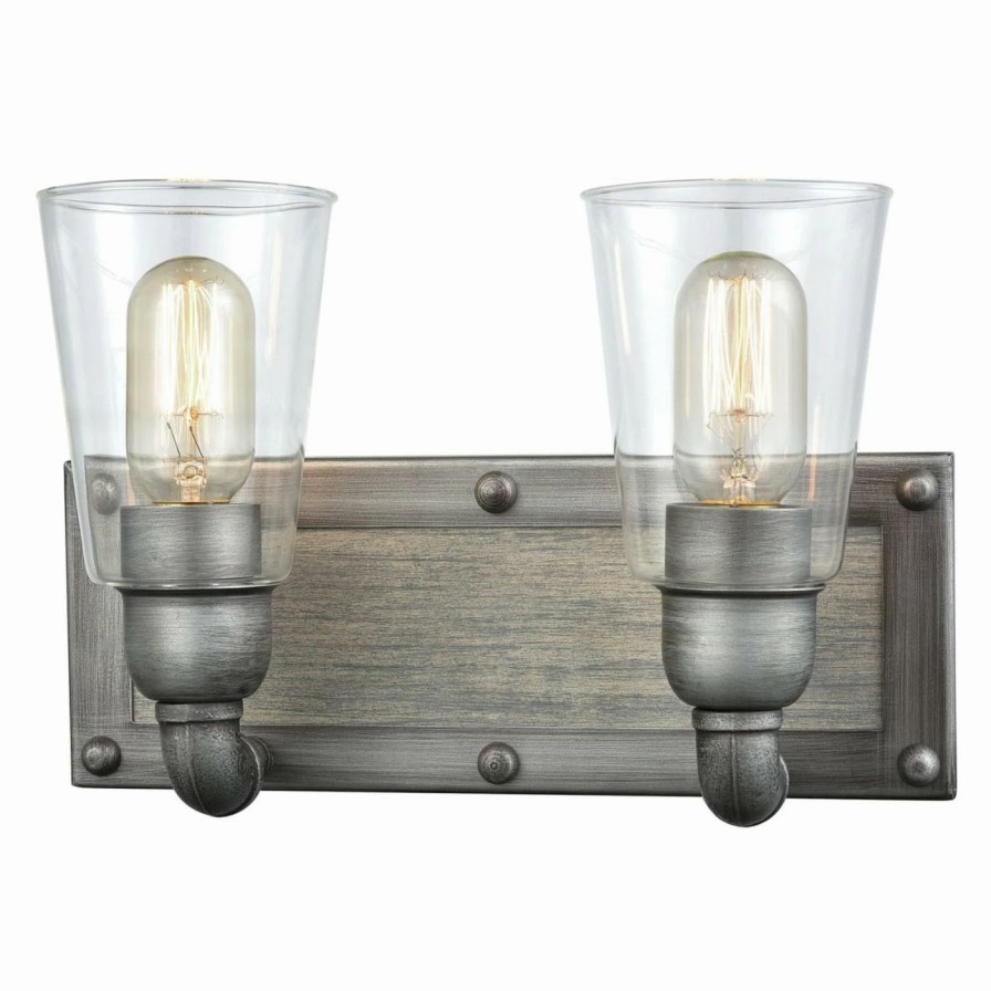 * | New Industrial Elk Lighting Platform 14471/2 Bathroom Vanity Light