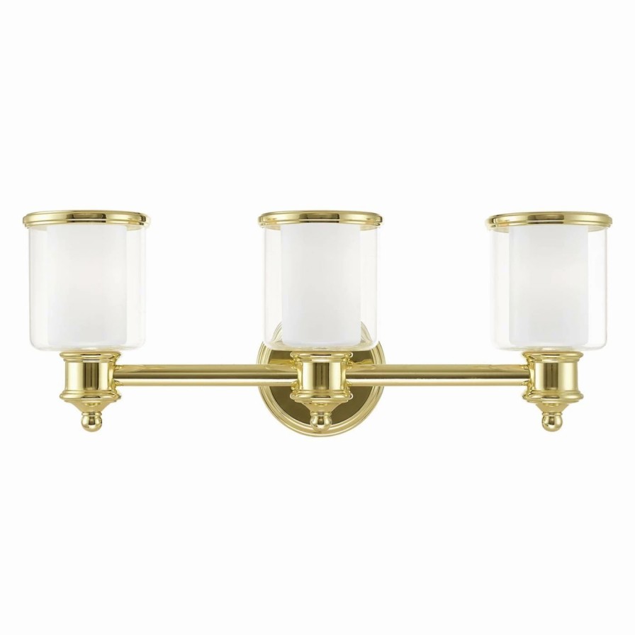 * | Budget Traditional Livex Lighting Middlebush 3 Light Bathroom Vanity Light