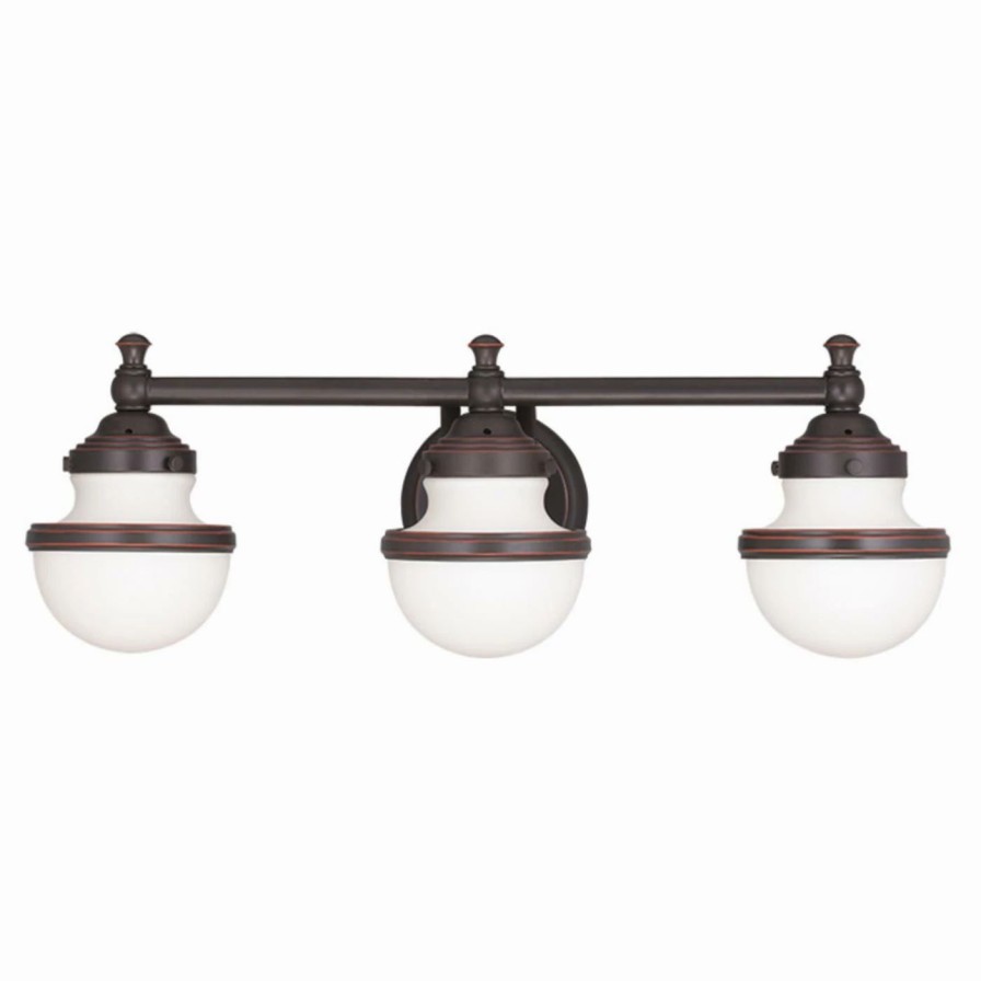 * | Hot Sale Livex Lighting Rustic / Southwestern Livex Oldwick 5713 Bathroom Vanity Light