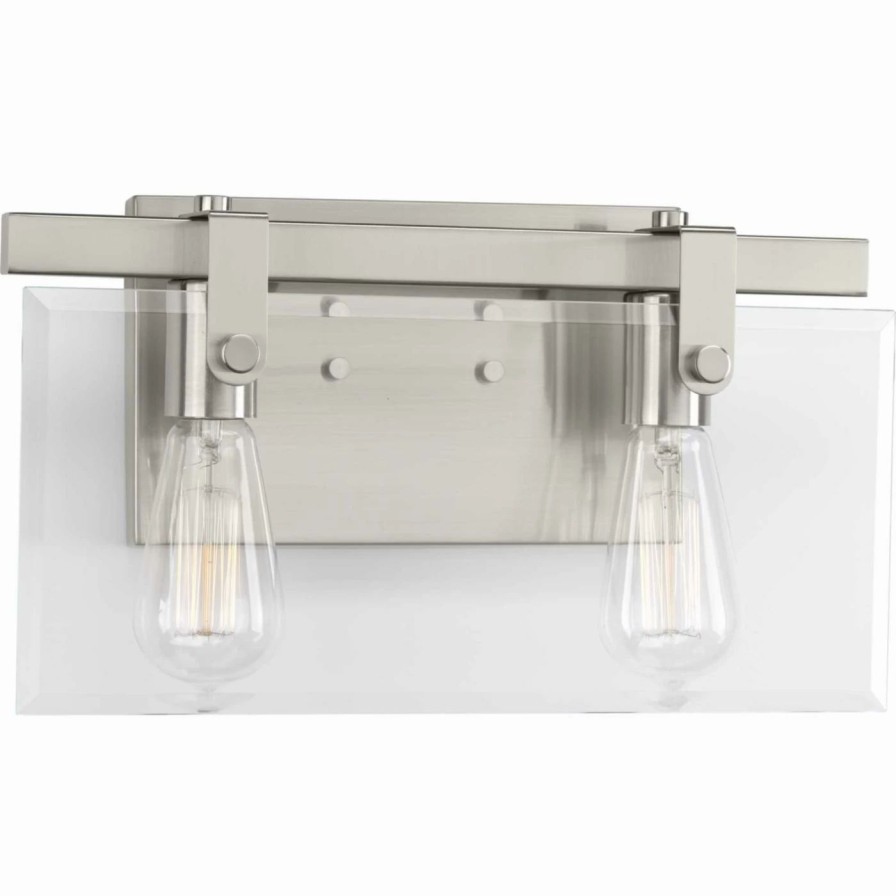 * | Coupon Bathroom Vanity Lights Progress Lighting Glayse 2 Light Bathroom Vanity Light