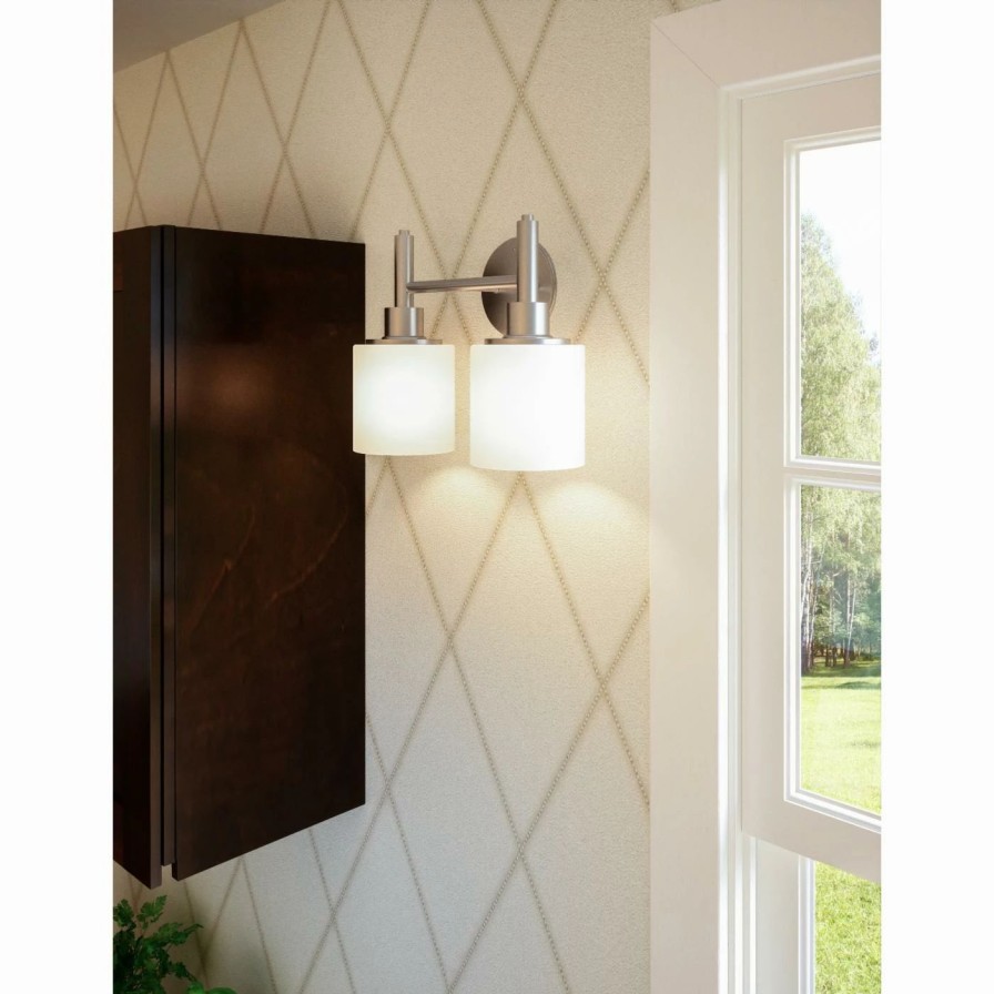 * | Best Pirce Transitional Design House Aubrey 2 Light Led Bathroom Vanity Light