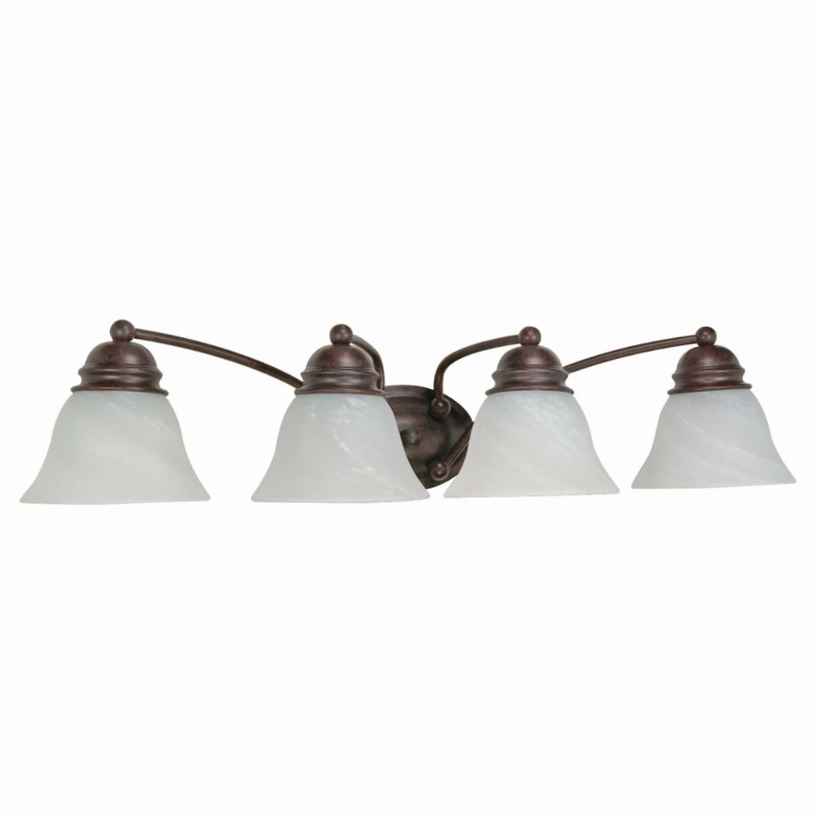 * | Outlet Transitional Nuvo 60 Empire 4 Light Bathroom Vanity Light