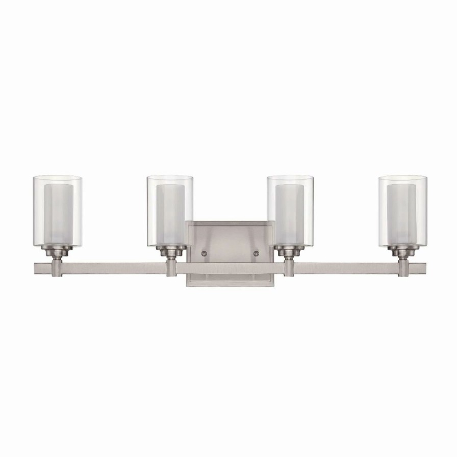 * | Brand New Jeremiah Traditional Craftmade Celeste 16727 4 Light Bathroom Vanity Light