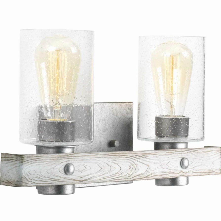 * | Outlet Farmhouse / Cottage Progress Lighting Gulliver 2 Light Bathroom Vanity Light