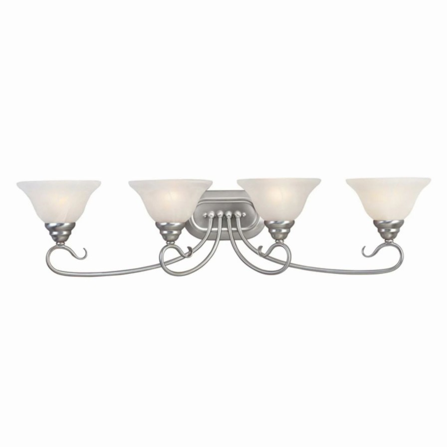 * | Buy Livex Lighting Traditional Livex Coronado 6104-91 Vanity Light Brushed Nickel 36.25W In.