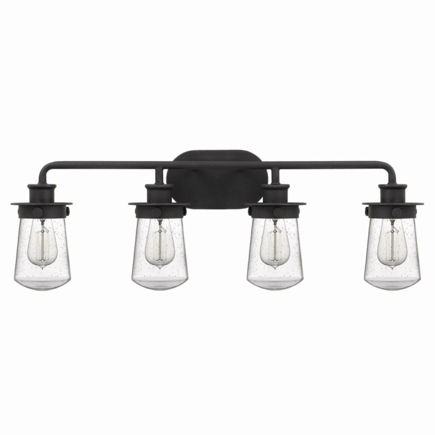 * | Cheap Industrial Quoizel Lewiston 4 Light Bathroom Vanity Light