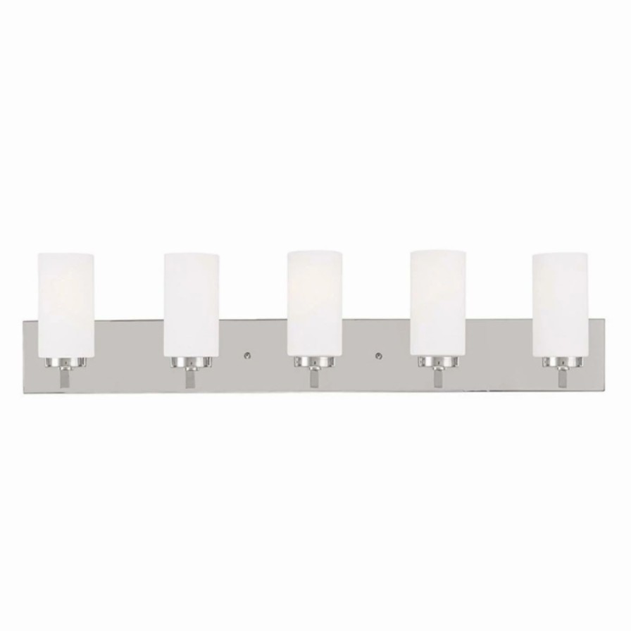 * | Buy Modern / Contemporary Livex Lighting West Lake 16375 5 Light Bathroom Vanity Light