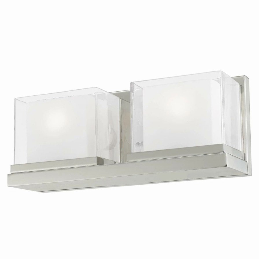 * | New Transitional Livex Lighting Duval 2 Light Bathroom Vanity Light