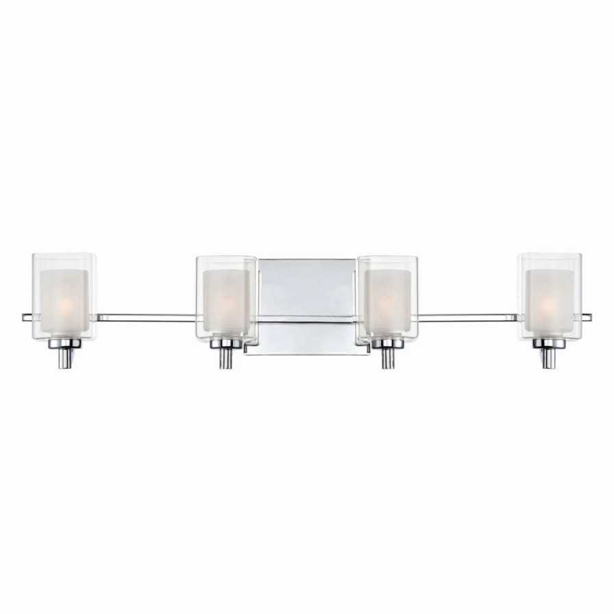 * | New Modern / Contemporary Quoizel Kolt Klt8604C Bathroom Vanity Light Polished Chrome