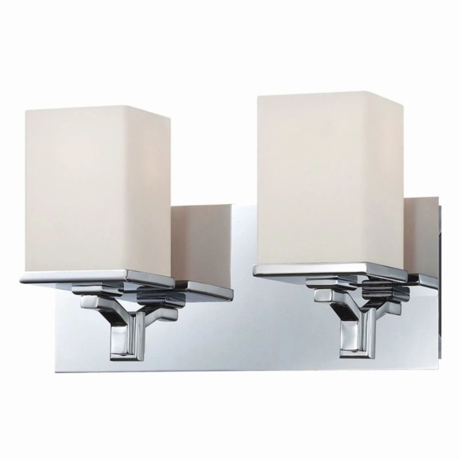 * | Flash Sale Modern / Contemporary Elk Lighting Ramp 2 Light Bathroom Vanity Light