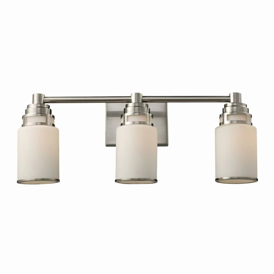 * | Best Reviews Of Modern / Contemporary Elk Lighting Bryant 3-Light Bathroom Vanity Light 11266/3 23W In.