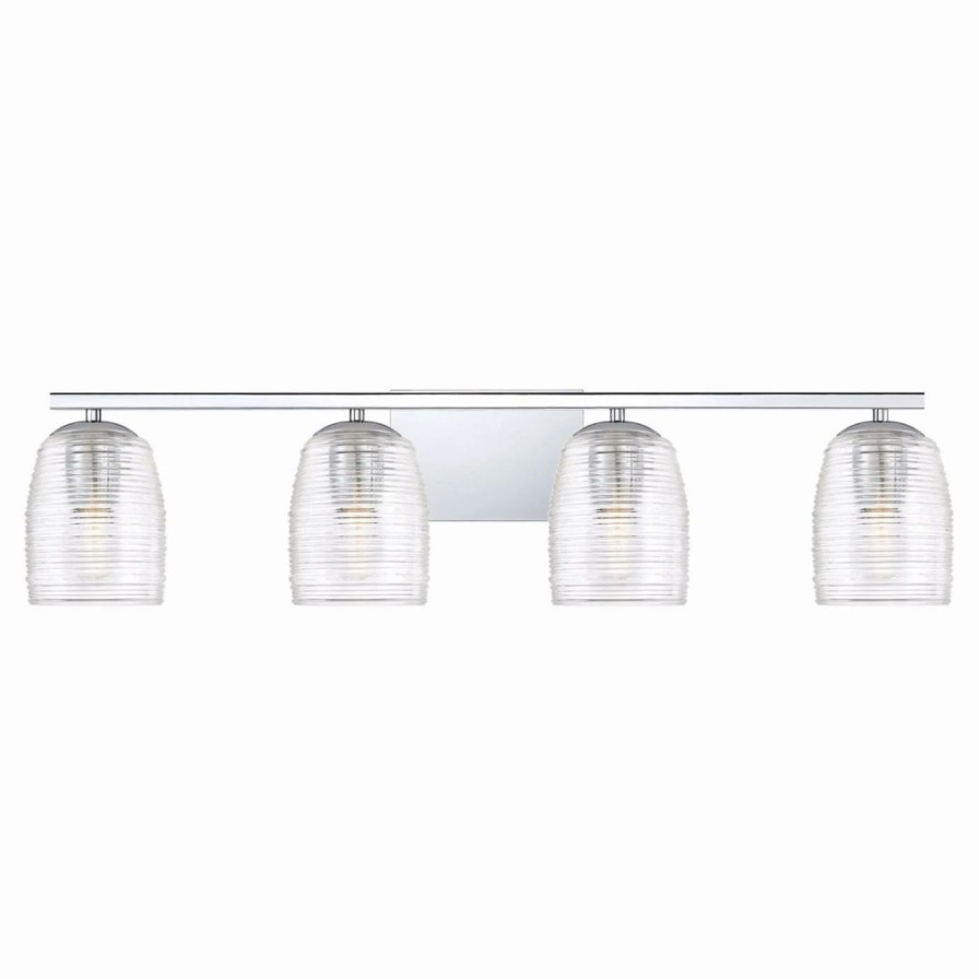 * | Deals Transitional Quoizel Realm 4 Light Bathroom Vanity Light