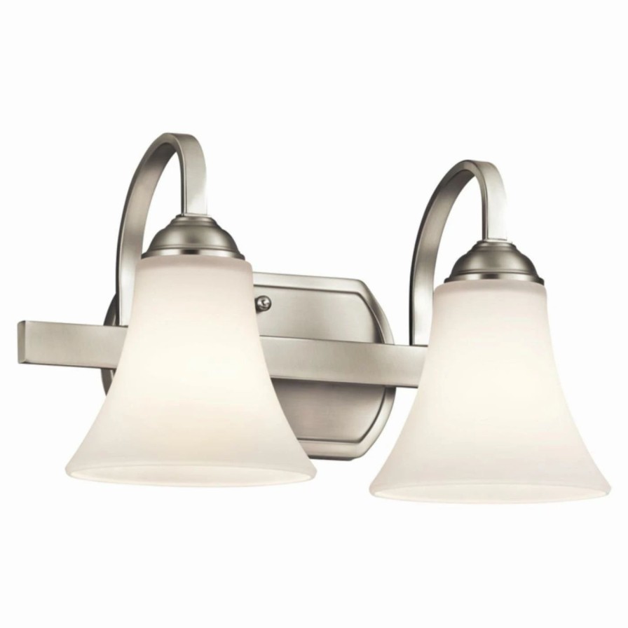 * | Promo Transitional Kichler Keiran 45512 2 Light Bathroom Vanity Light