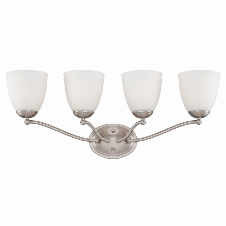 * | Cheapest Transitional Nuvo 60/5 Patton 4 Light Bathroom Vanity Light