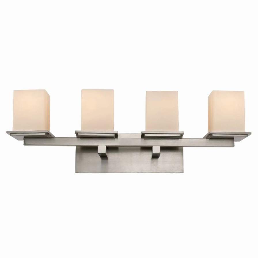 * | Deals Modern / Contemporary Trans Globe Lighting 20374 Downtown Square 4-Light Bathroom Vanity Light